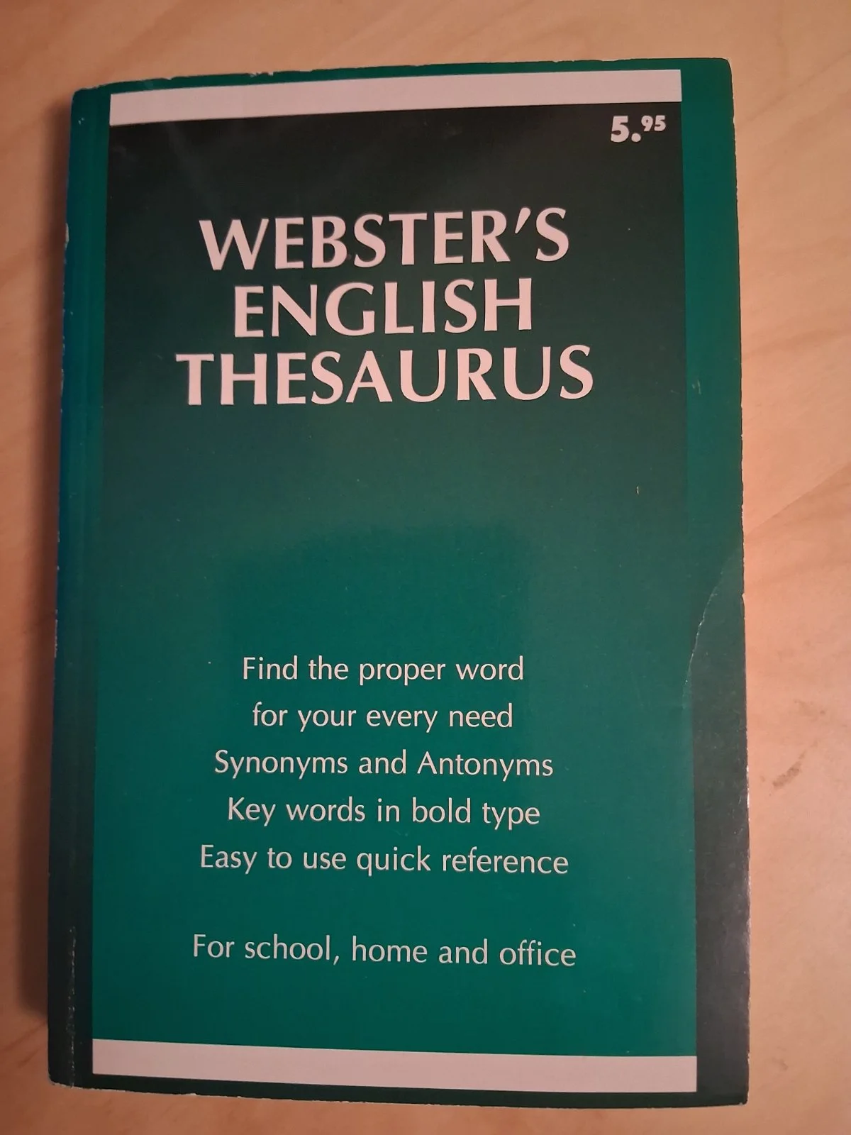 Webster's English Thesaurus